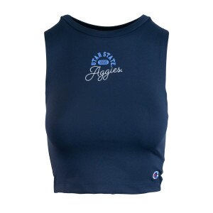 women's champion utah state aggies cropped tank top